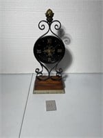 Roman Numeral Wood Mantle Clock