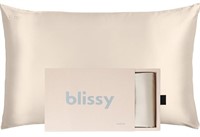 $122 BLISSY CHAMPAGNE 100% MULBERRY SILK