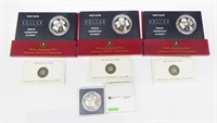CANADA - FOUR (4) SILVER DOLLARS in MINT PACKAGING