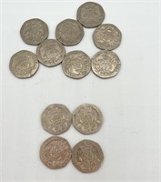 Twenty Pence Coins