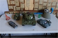 Lots of Vintage Toy Tanks/Military Toys