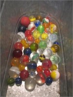 Lot of Vintage Marbles - Includes Many Shooters