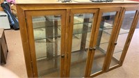 Lighted Display Cabinet with Glass Shelves and