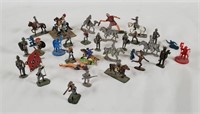 Assorted Lot Miniature Figures, Metal & Plastic