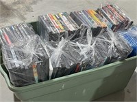 TUB WITH DVD's