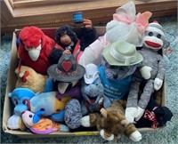Box of Stuffed Animals (Varying Sizes) & 20"T