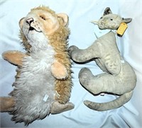 Vintage Trudy Head Lion Puppet and Clare Cat