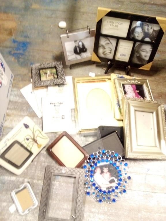 Lot of picture frames and 5x7 mats