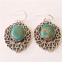 $200 Silver Turquoise Earrings