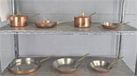 Lot Of Copper Bottomed Cookware