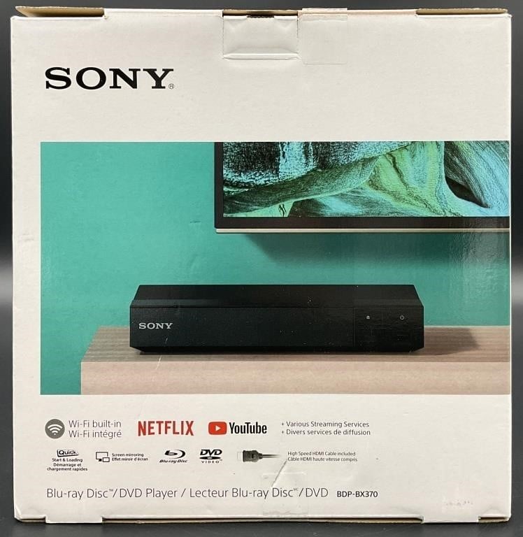 Sony Blu-Ray DVD Player BDP-BX370