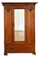 Antique Mirrored Wardrobe