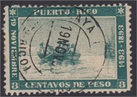 Puerto Rico Stamps #133 Used with small perf fault