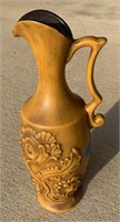 Haegar Ceramic Pottery Pitcher Vase Yellow 18”