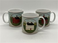 Set of 3 Brandon House by Kimble Mugs