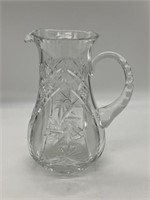 9.5" Tall 70's Crystal Clear Poland Pitcher