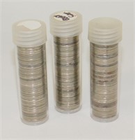 3 Tubes (120 Coins) of Canadian Nickels