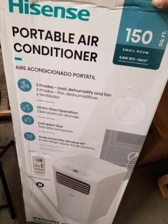 New Hisense portable air conditioner 150 square