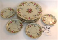 Royal Ivory Germany, 5 plates and 6 saucers