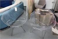 Pair of Bertir Diamond Chairs