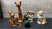 Lot Of Cat Figurines