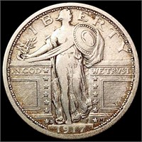 1917-S Ty 1 Standing Liberty Quarter LIGHTLY