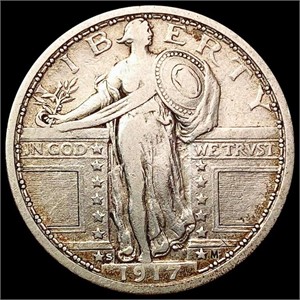 1917-S Ty 1 Standing Liberty Quarter LIGHTLY