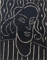 Henri Matisse Signed Linocut Teeny