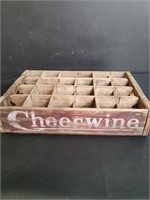 Estate Antique Cheerwine Wood Crate