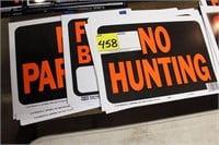 APPROX. 28 PLASTIC SIGNS