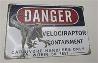 'danger' Metal Sign