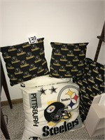 Five Pittsburgh Steelers Pillows