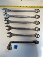 Assorted Wrenches and Spare Tire Tool