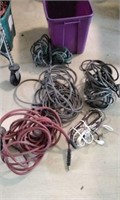 Airhoses and electric extension cords