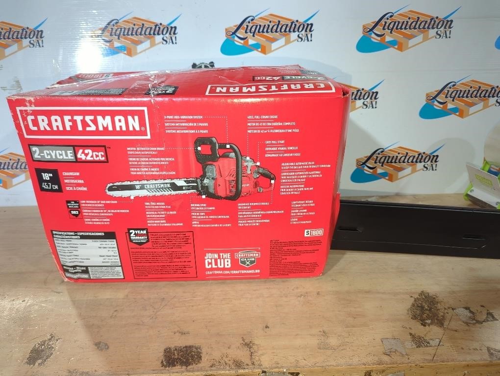 $199  CRAFTSMAN 18-in Gas Chainsaw