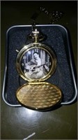 Elvis hound dog pocket watch