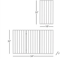 Pet Gate - 3-Panel Indoor Foldable Dog Fence for