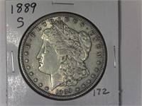 1889-S Morgan Silver Dollar