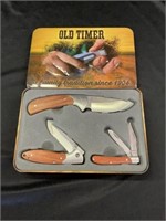 Old timer knife collection