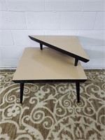Vintage two tier formica side / end table