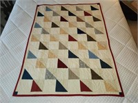 Handmade quilt appr 33" x 44"