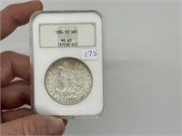 1884 CC Morgan Silver Dollar MS 63 NGC