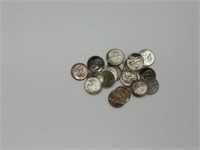 20pcs 1957 GEM BU Roosevelt Silver Dimes