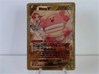 Pokemon Card Rare Gold Blissey V