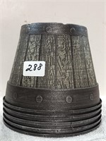 5 Whiskey Barrel pots