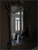 24x42" Ornate Framed Beveled Edge Mirror