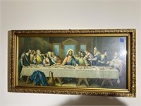 Large Vintage Print Of The Last Supper