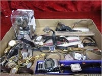 Lot of watches and watch parts.