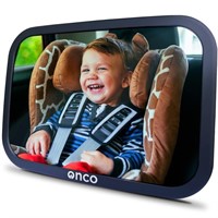 Onco Baby Car Mirror for Back Seat - Platinum