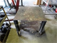 Homemade Metal welding table on rollers